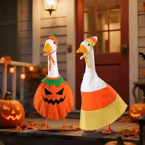 🎃 Halloween Costumes for 23-Inch Porch Goose – 6 Funny Styles, Halloween Gifts for Goose Lovers & Garden Decor Fans