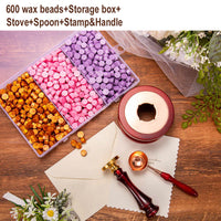 Custom Beyonder pathway Wax Seal Stamp, Custom Wax Seal Stamp Kit with Gift Box, Wax Envelope Seal Stamp Kit for Party, Sealing Wax Warmer, Wax Seal Beads, Wax Letter Seal Stickers