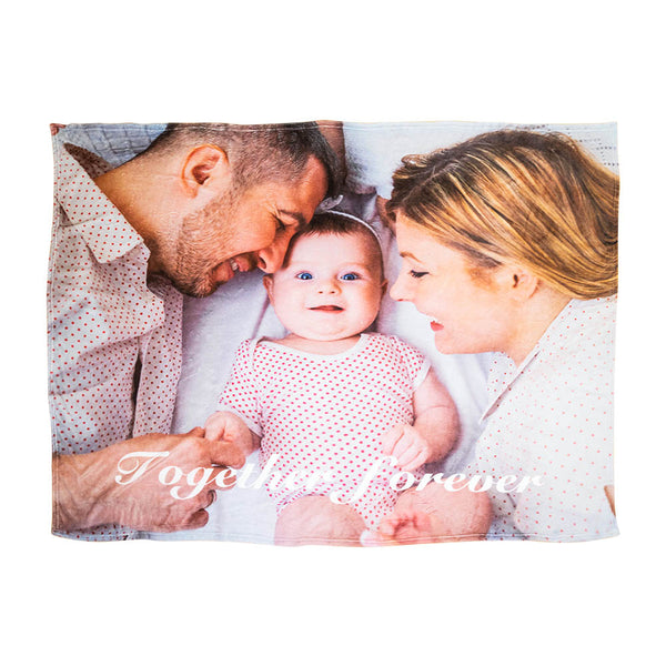 Personalized Photo Blanket Gift for New Mom,Baby Shower Gift