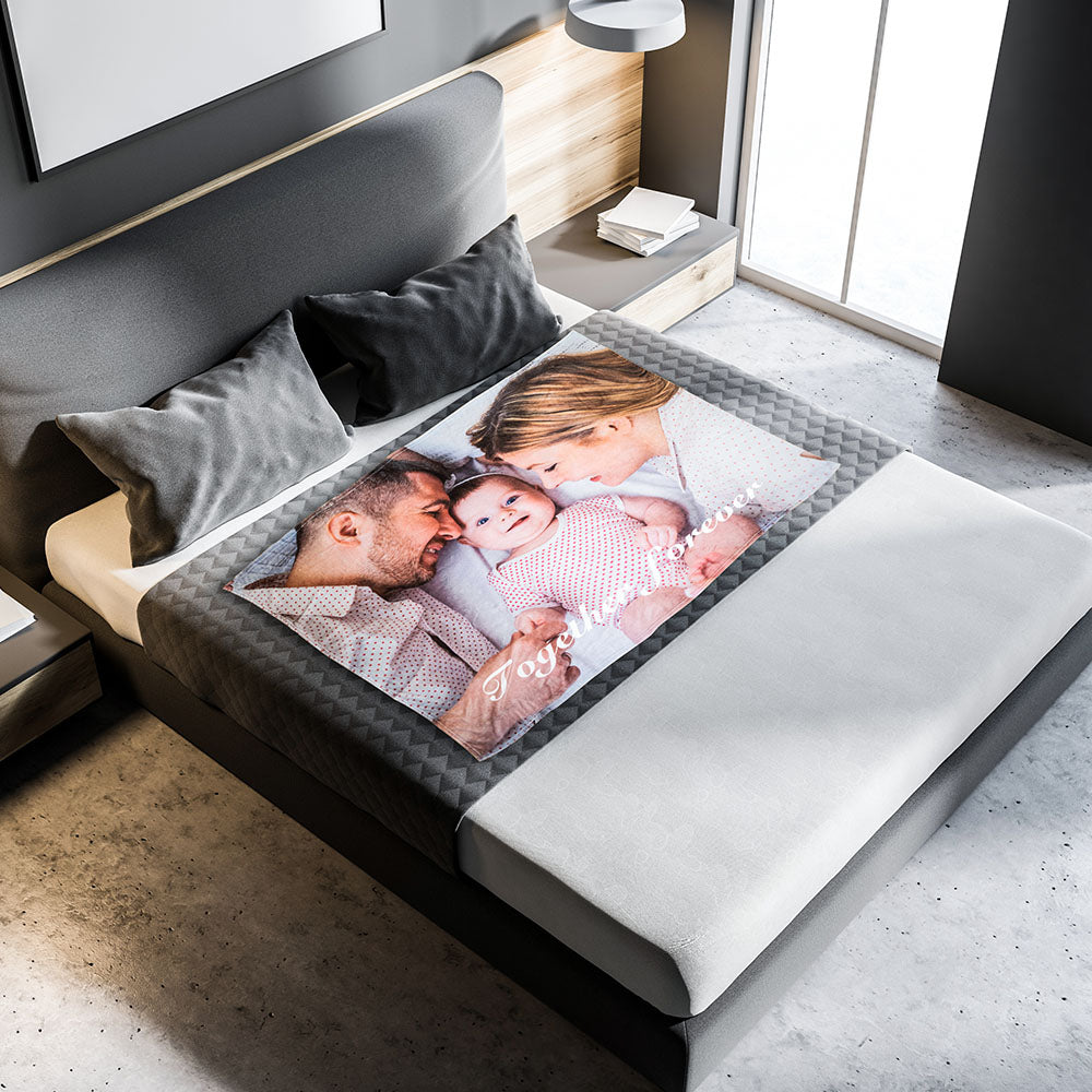 Personalized Photo Blanket Gift for New Mom,Baby Shower Gift