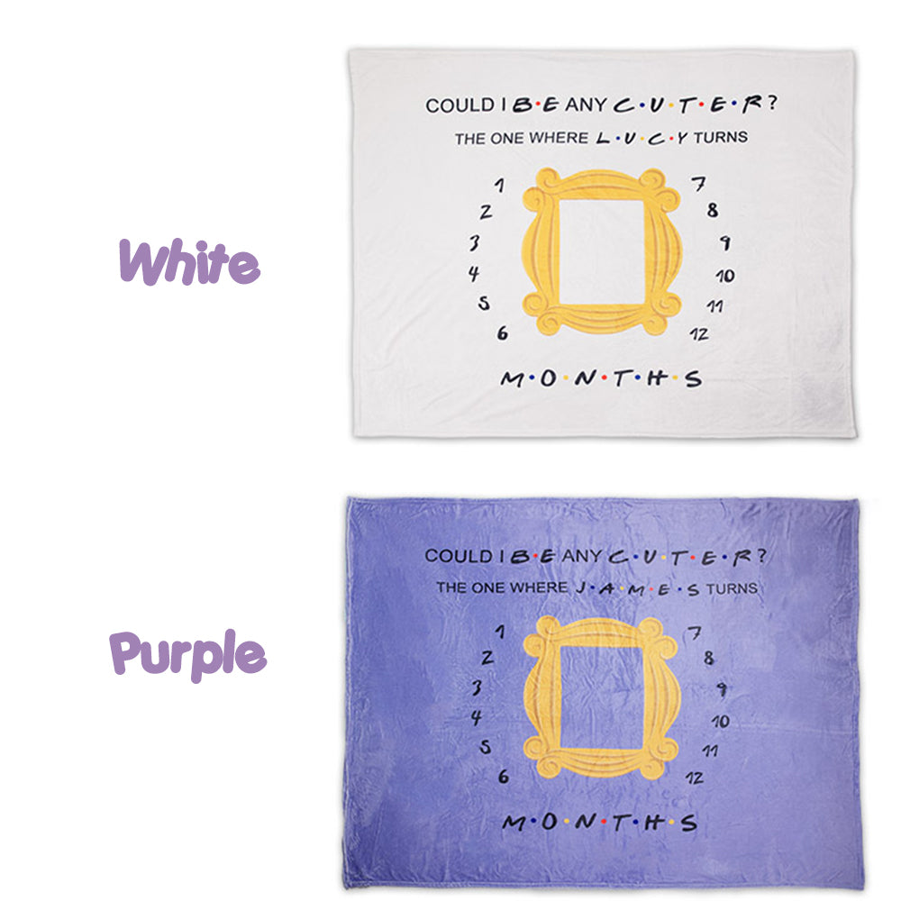 Custom Name Fleece Blanket Friends Theme TV Show Gift