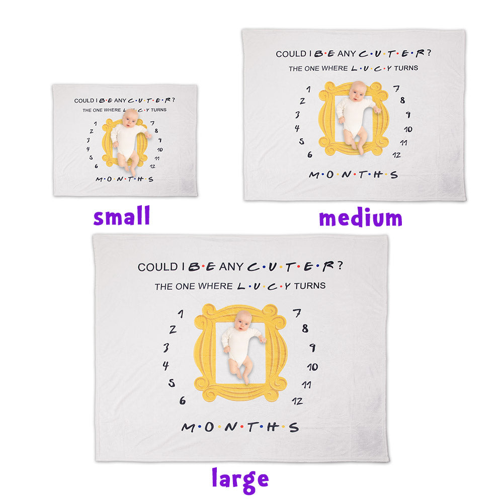 Custom Name Fleece Blanket Friends Theme TV Show Gift