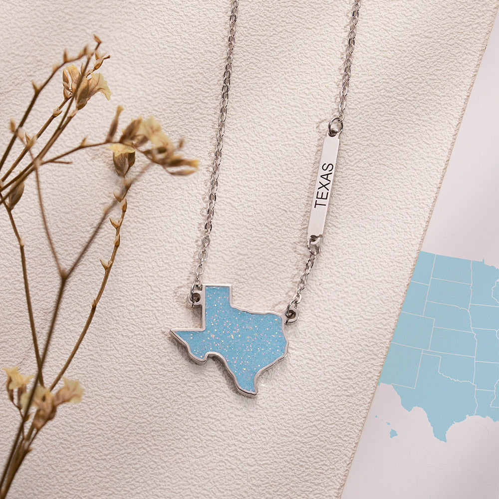 Personalized U.S. State Necklace