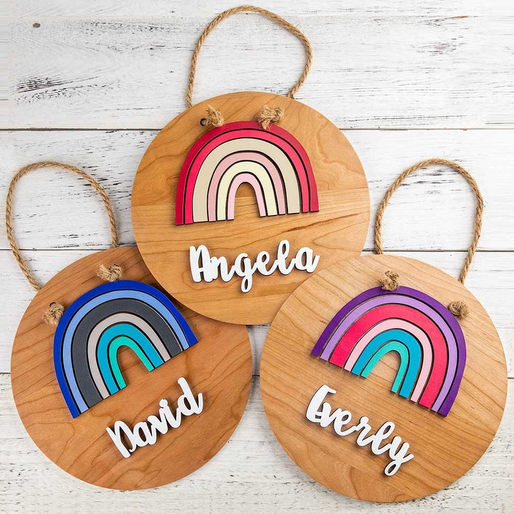 Personalized Rainbow Name Sign for Kids