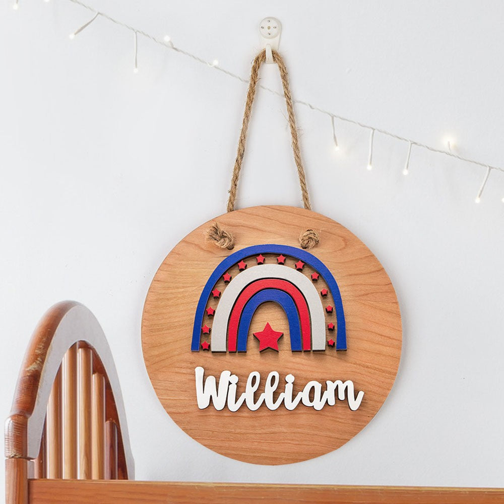Personalized Rainbow Name Sign for Kids