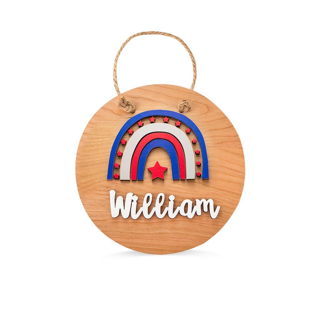 Personalized Rainbow Name Sign for Kids