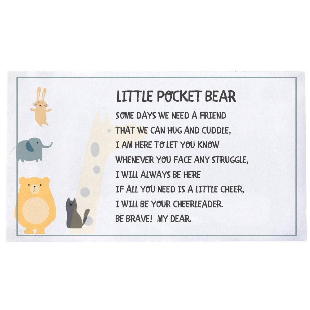 Personalized Stuffed Bear in a Box, Worry Doll for Anti-anxiety/Stress, Birthday/Christmas Gift for Children