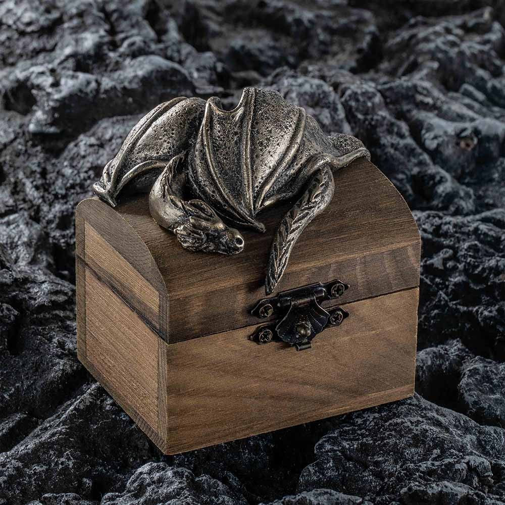 Custom Dragon Ring Box with Name, Wooden Ring Holder, Personalized Jewelry Box for Proposal/Wedding/Engagement, Memorial Gift for Him