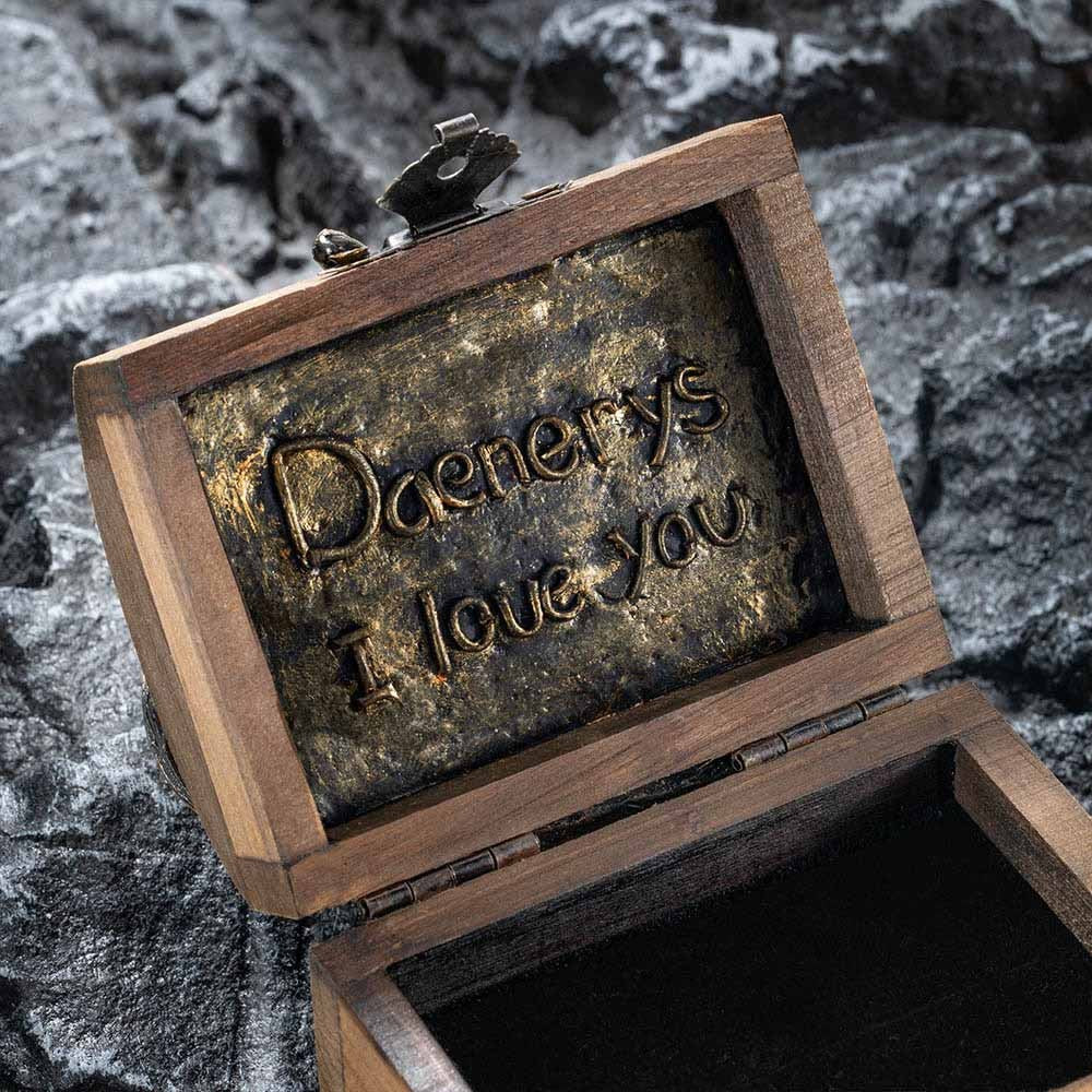Custom Dragon Ring Box with Name, Wooden Ring Holder, Personalized Jewelry Box for Proposal/Wedding/Engagement, Memorial Gift for Him