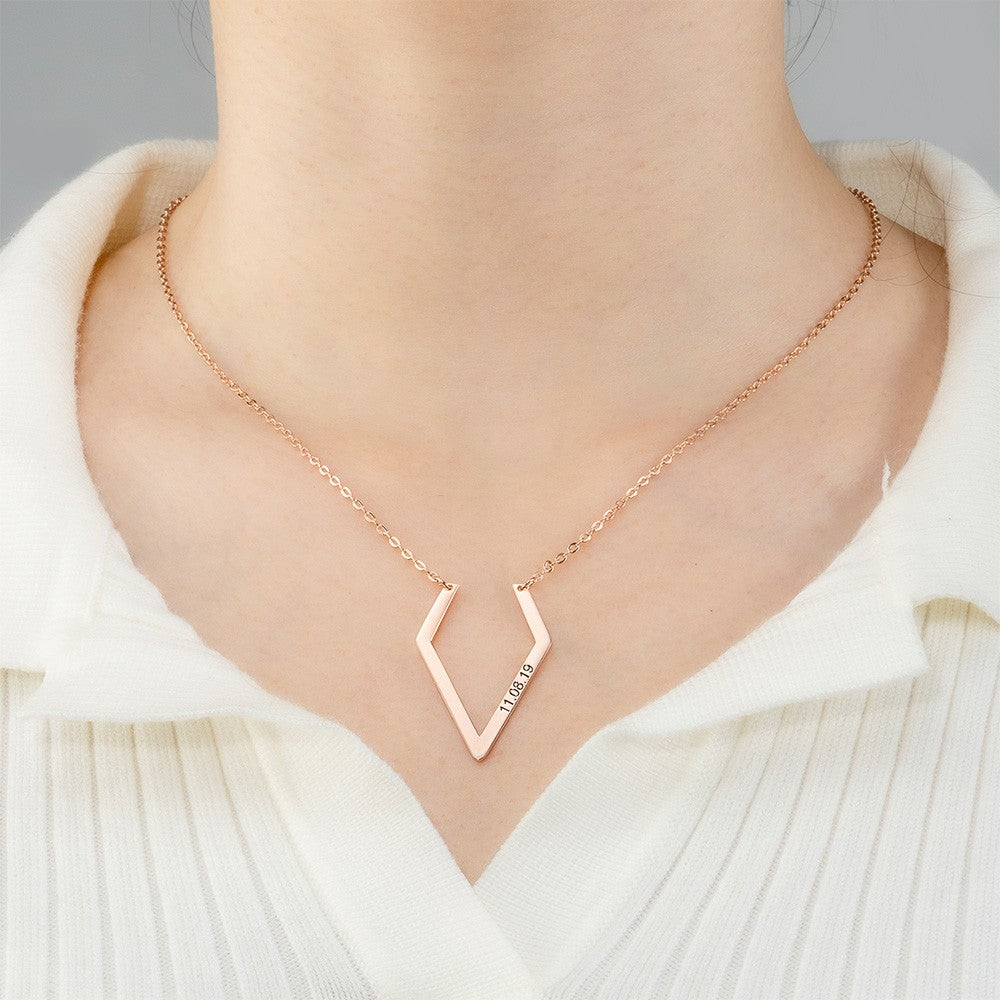 Stainless Steel/Personalized Ring Holder Necklace, Doctor Ring Holder, Geometric Nameplate Ring Holder Necklace, Doctors/Surgeon/Graduation Gift, Gift For Him