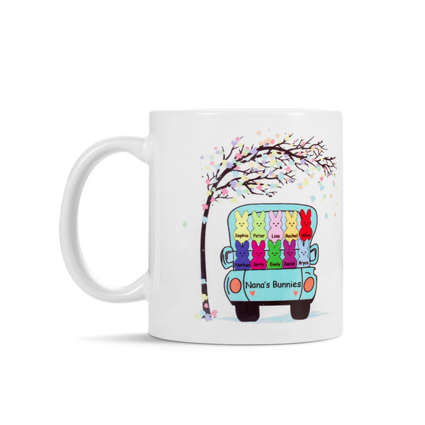 Personalized Bunny Coffee Mug Easter Cup