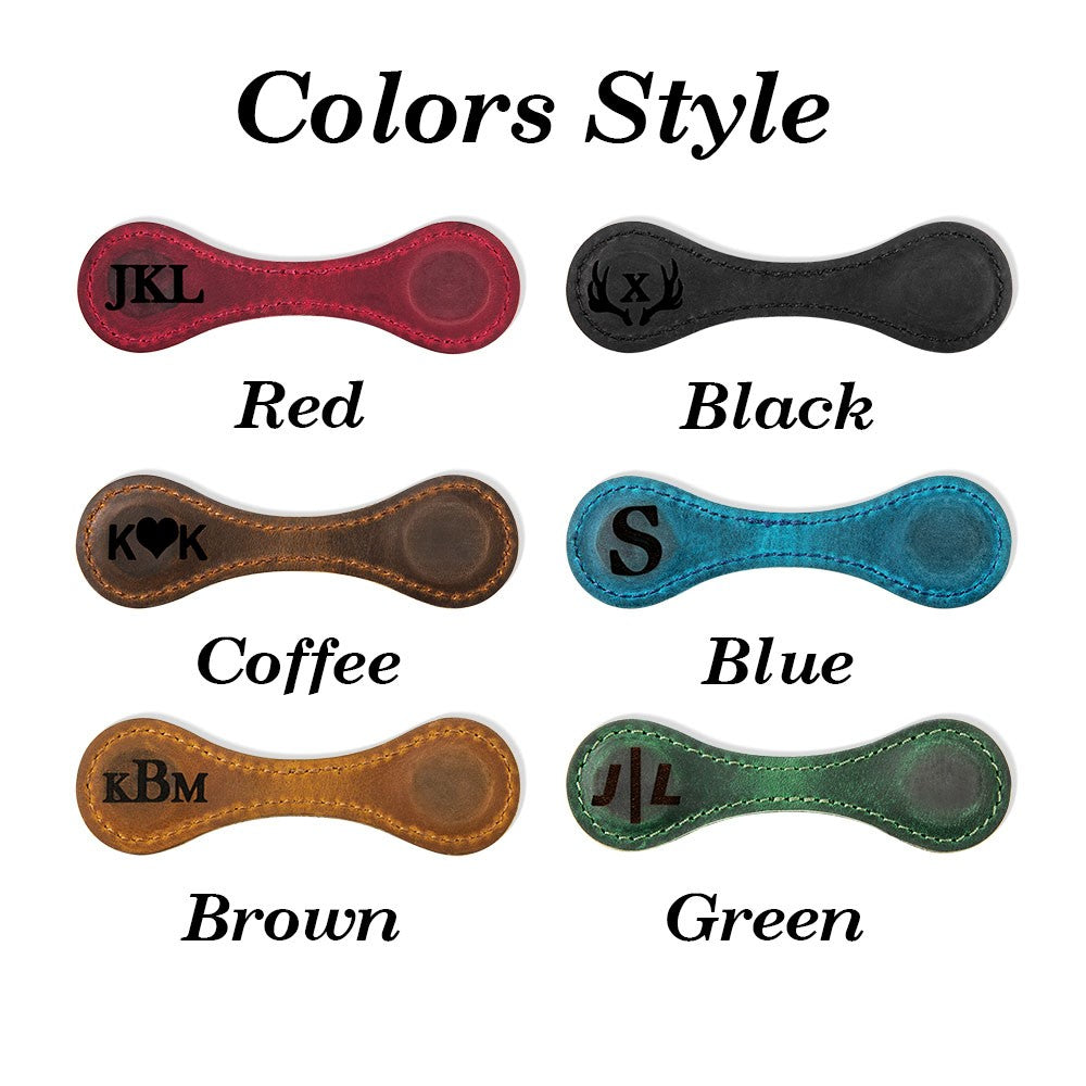 Personalized Vintage Leather Bookmark, Custom Name Flipped Bookmark, Leather Accessory, Wedding/Reading/Anniversary Gift for Him and Her