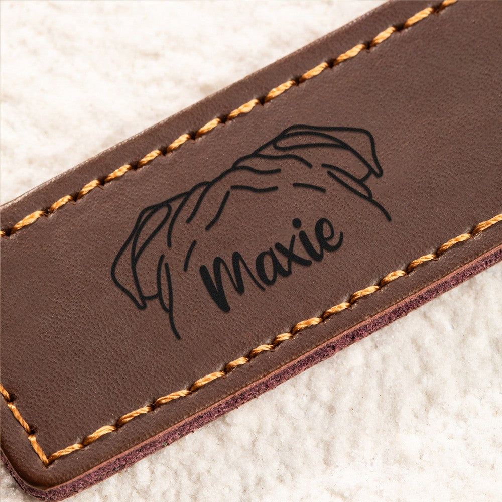 Personalized Name Dog Ear Keychain, Cat Ear Keychain, Faux Leather Keychain, Animal Accessories, Birthday Gift, Gift for Pet Lovers/Dog Mom/Cat Owner