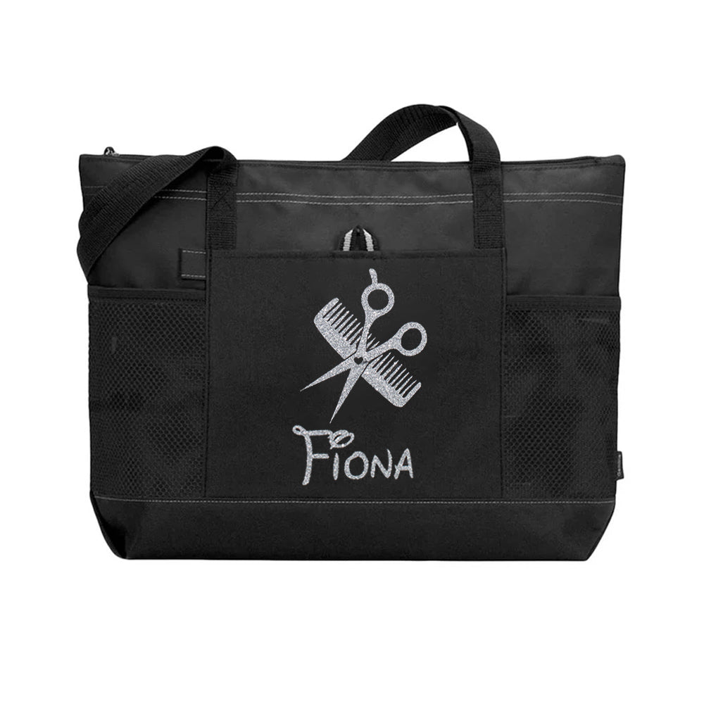 Personalized Hair Stylist Work Handbag, Custom Barber Bag, Birthday Gift for Hairstylist, Beautician Traveling Bag with Name, Cosmetology Supplies