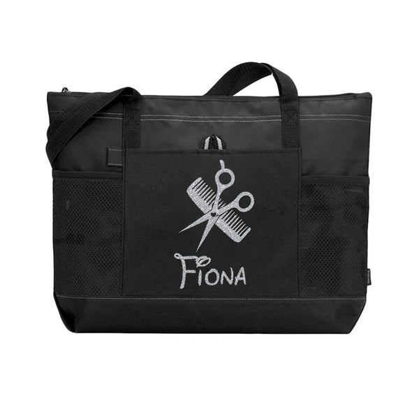 Personalized Hair Stylist Work Handbag, Custom Barber Bag, Birthday Gift for Hairstylist, Beautician Traveling Bag with Name, Cosmetology Supplies