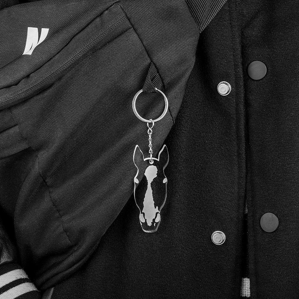 Personalized Horse Facial Marking Keychain, Custom Pet Keychain, Acrylic Horse Keychain, Horse Gift, Gift for Equestrian/Pet Lovers/Horse Lovers