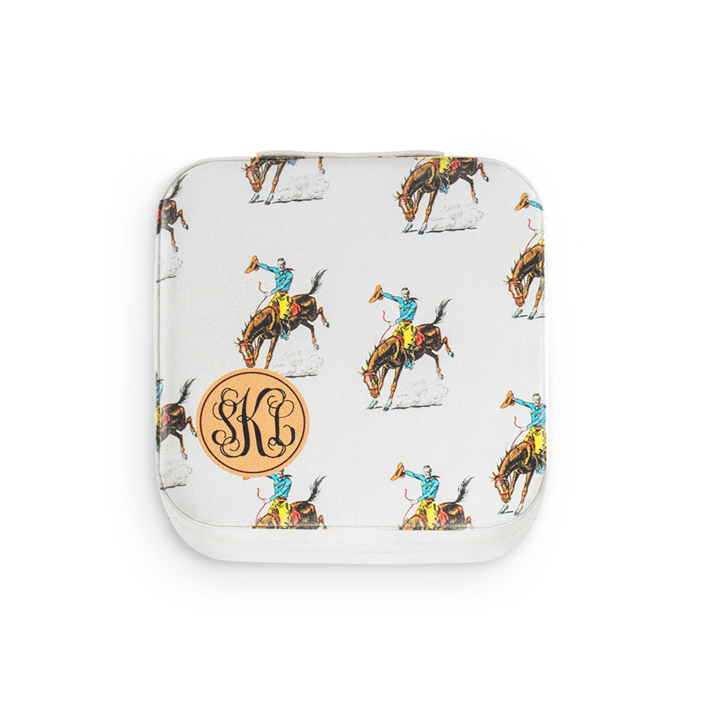 Custom Cowgirl Jewelry Box with Monogram