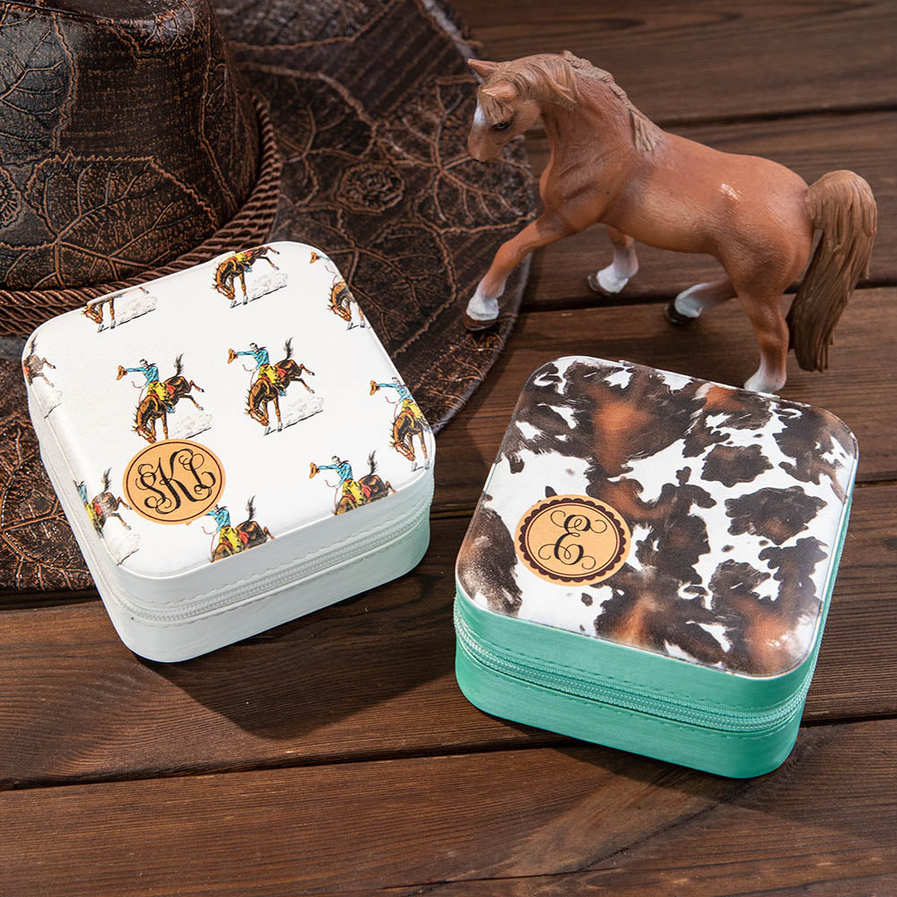 Custom Cowgirl Jewelry Box with Monogram