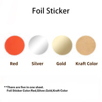 Aluminum Foil Embossing Sticker