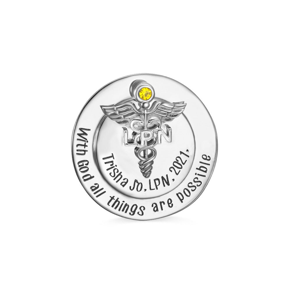 Personalized Nursing Pin for Pinning Ceremony/Nursing Role for LPN