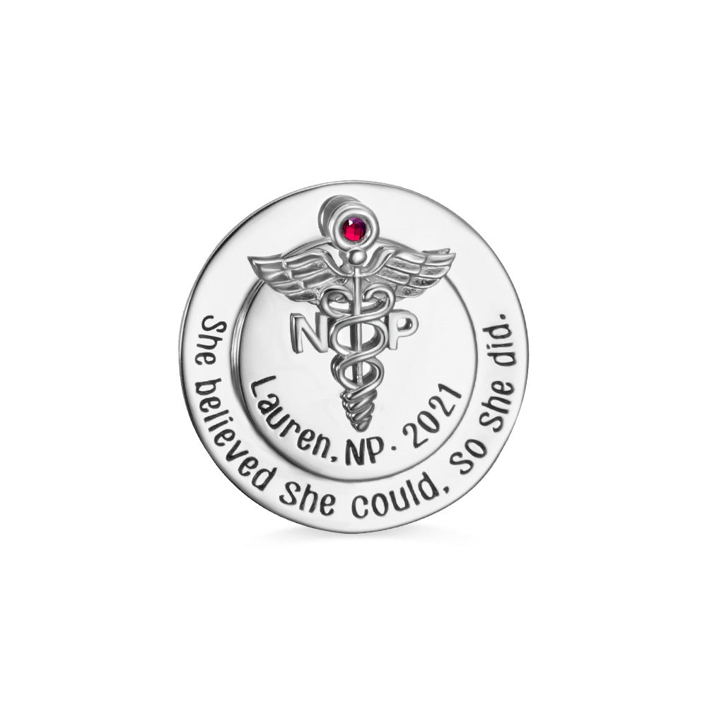 Personalized Nursing Pin for Pinning Ceremony/Nursing Role For NP