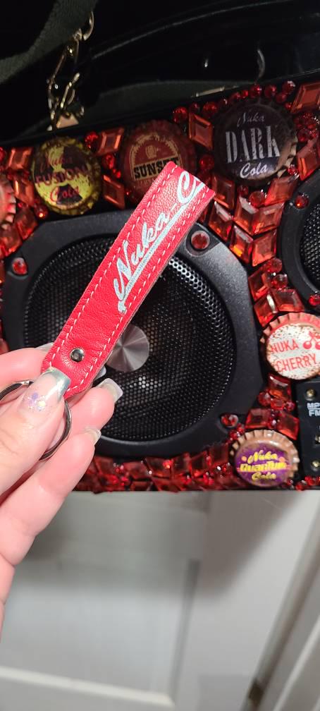 Handcrafted Leather Keychain | Post-Apocalyptic Fallout Style | Personalized