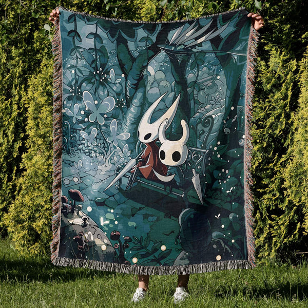 Hollow Knight Woven Cozy Blanket, Hollow Knight  Tapestry Throw, Suitable As Snuggle Blanket Or Woven Wall Hanging, Hollow Knight Gift