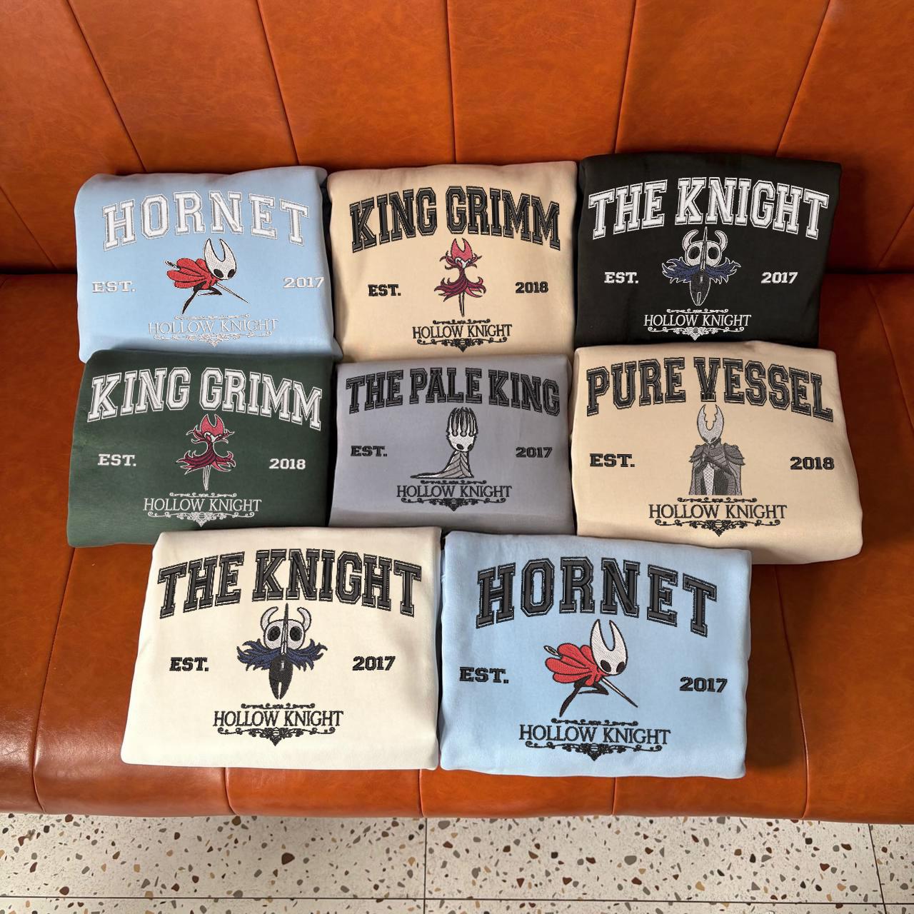 Embroidered Custom Vintage Hollow Knight Silksong Sweatshirt, Hollow Knight Characters Tee, Fan Hornet 2025 Tee, Gift For Gamer