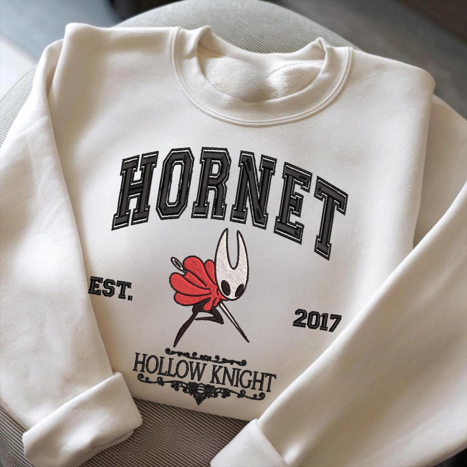 Embroidered Custom Vintage Hollow Knight Silksong Sweatshirt, Hollow Knight Characters Tee, Fan Hornet 2025 Tee, Gift For Gamer