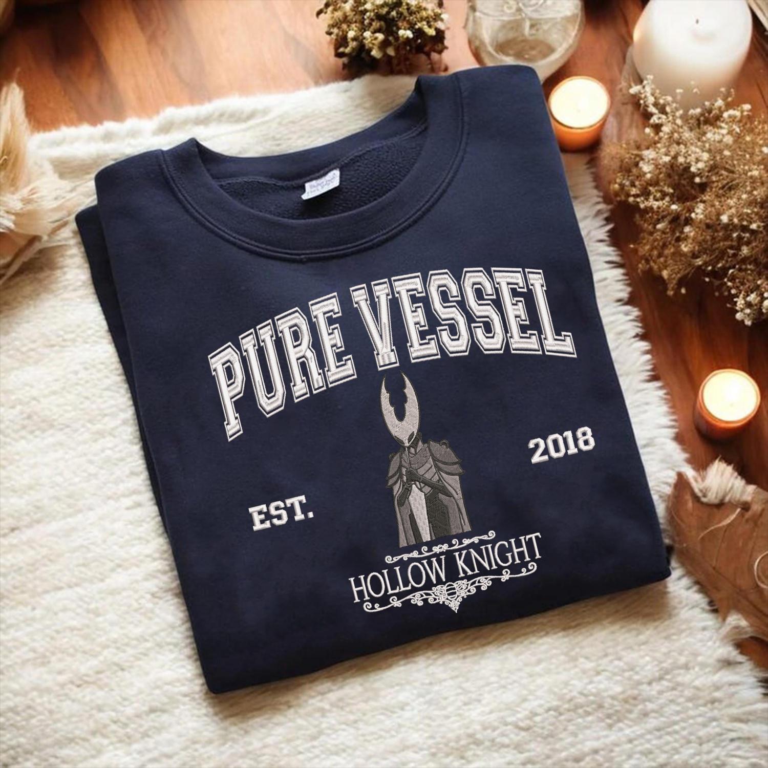 Embroidered Custom Vintage Hollow Knight Silksong Sweatshirt, Hollow Knight Characters Tee, Fan Hornet 2025 Tee, Gift For Gamer