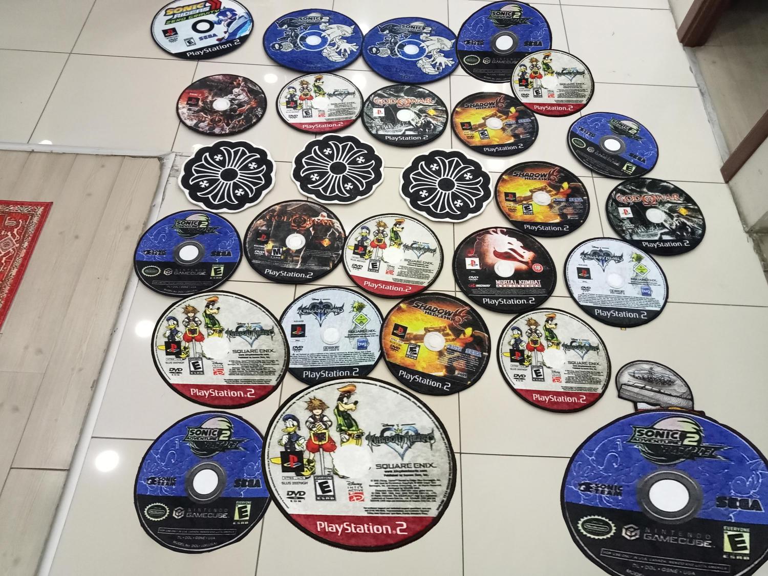 Cd Rug, Ps2 Cd Mat, Hit Run, Gaming Rug, Personalized Retro Game Rug, Popular Game , Gift for Gamer, Xbox Cd Game Rug