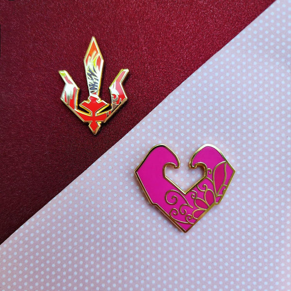 Hades Greek God Boons - Ares and Aphrodite Hard Enamel Pins