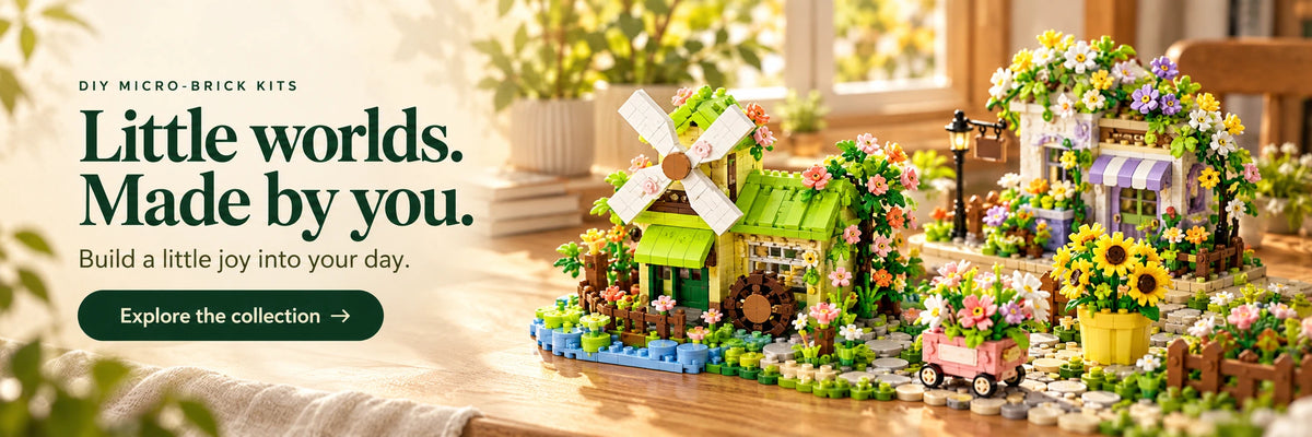 Little worlds. Made by you. Explore DIY building kits.